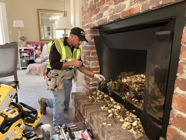 Safe screening installation by Carson Chimney Sweep in Carson, CA