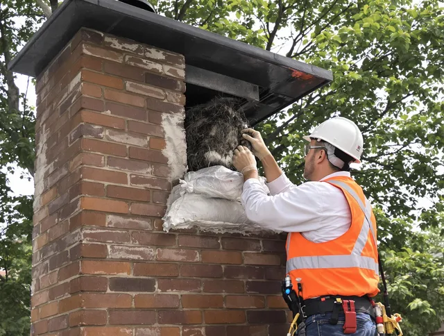 Humane removal of debris and animals by Carson Chimney Sweep in Carson, CA