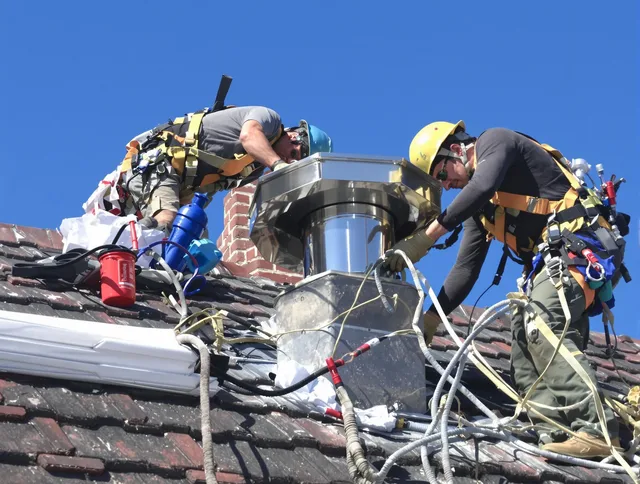 Protective chimney cap installed by Carson Chimney Sweep in Carson, CA
