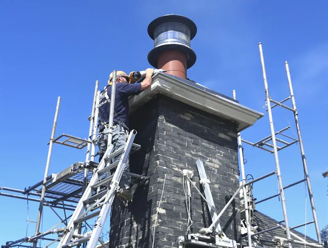 Sturdy chimney crown finished by Carson Chimney Sweep in Carson, CA