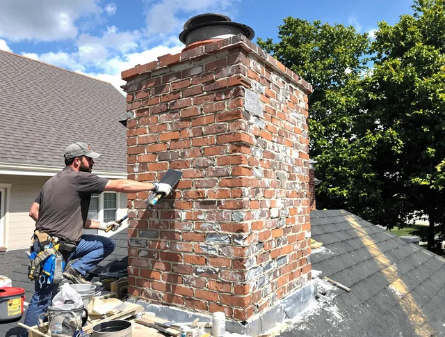 Completed chimney rebuild by Carson Chimney Sweep in Carson, CA