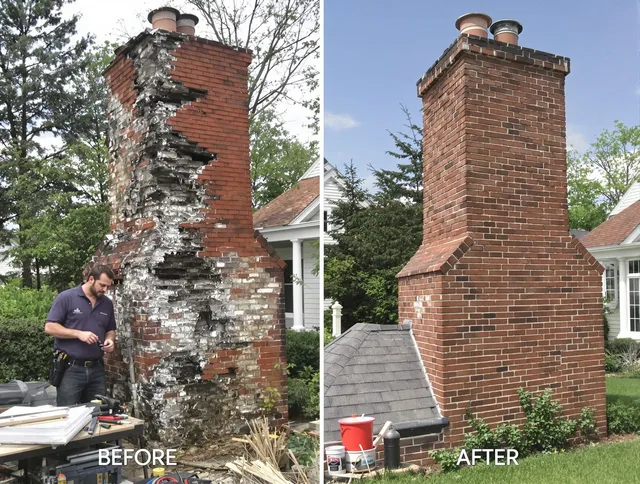 Carson Chimney Sweep performing a full chimney restoration in Carson, CA