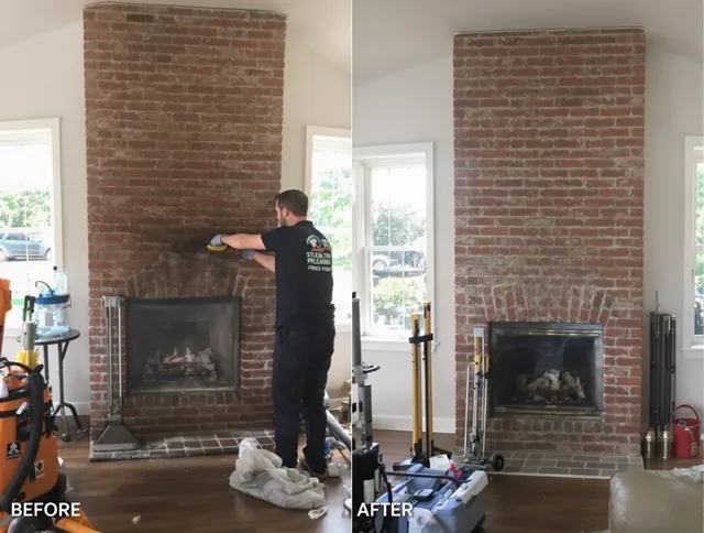 Finished chimney sweeping service by Carson Chimney Sweep in Carson, CA