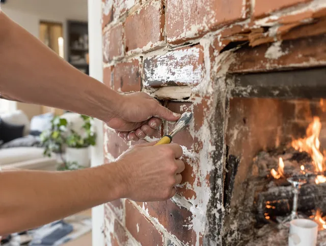 Routine fireplace repair by Carson Chimney Sweep in Carson, CA