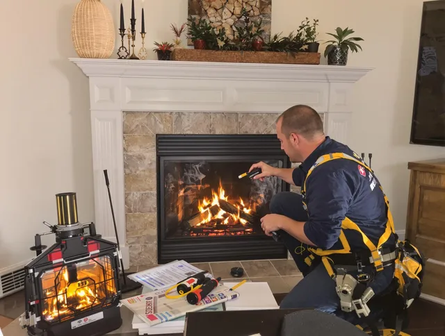 Safety-focused fireplace inspection by Carson Chimney Sweep in Carson, CA