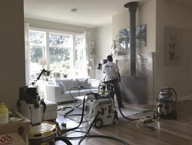 Soot removal service by Carson Chimney Sweep for a fireplace in Carson, CA